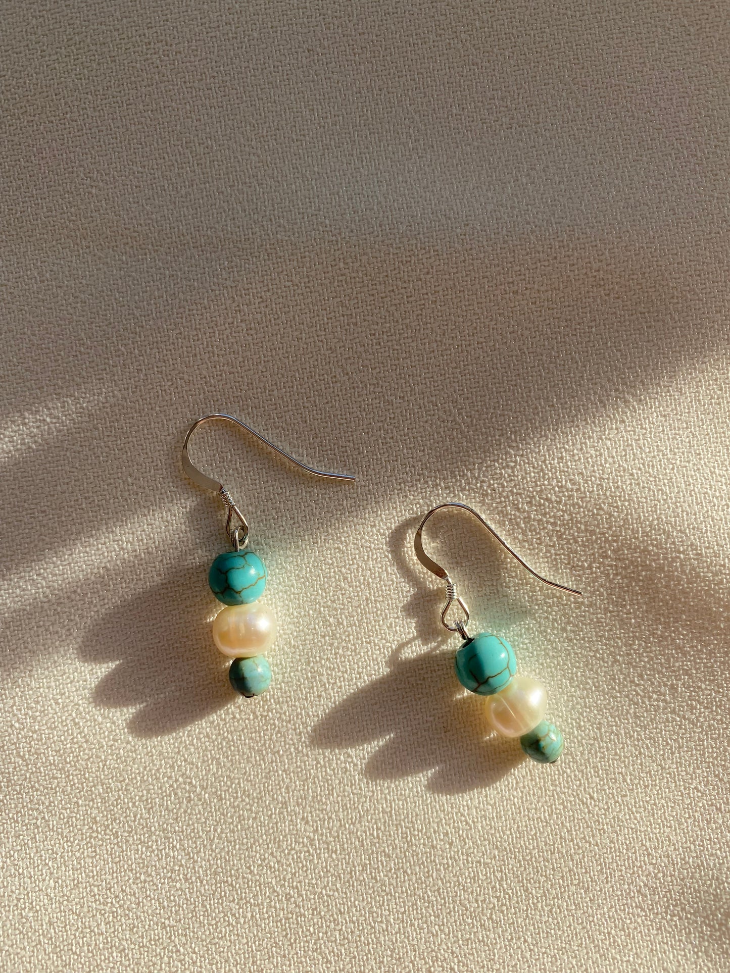 Magnesite & Pearl Earrings