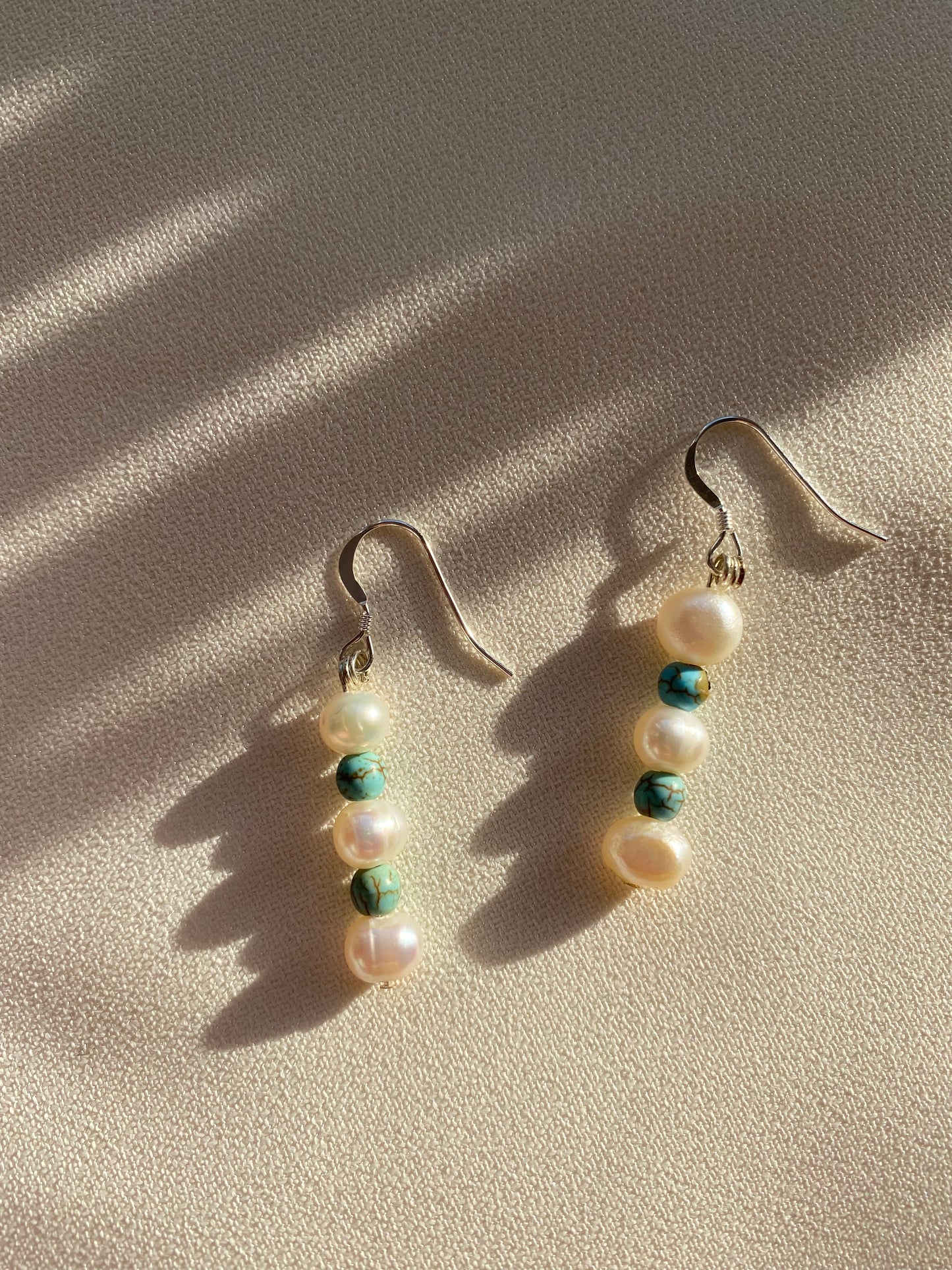 Magnesite & Pearl Earrings