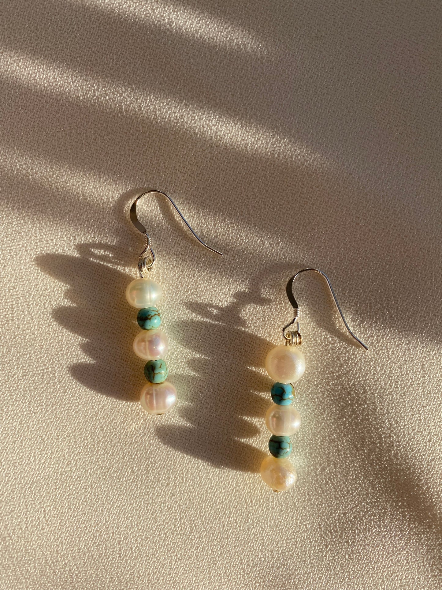 Magnesite & Pearl Earrings