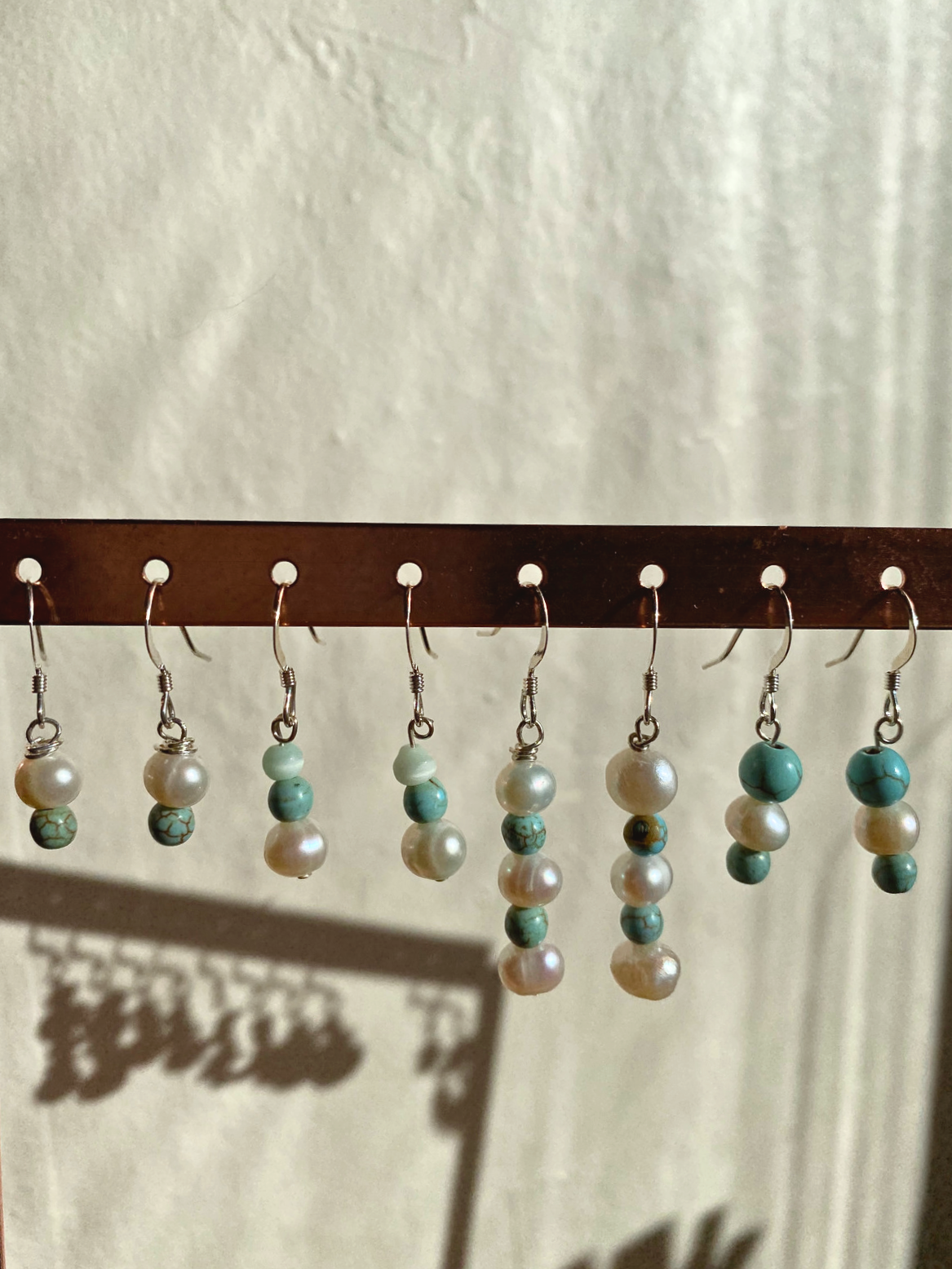 Magnesite & Pearl Earrings
